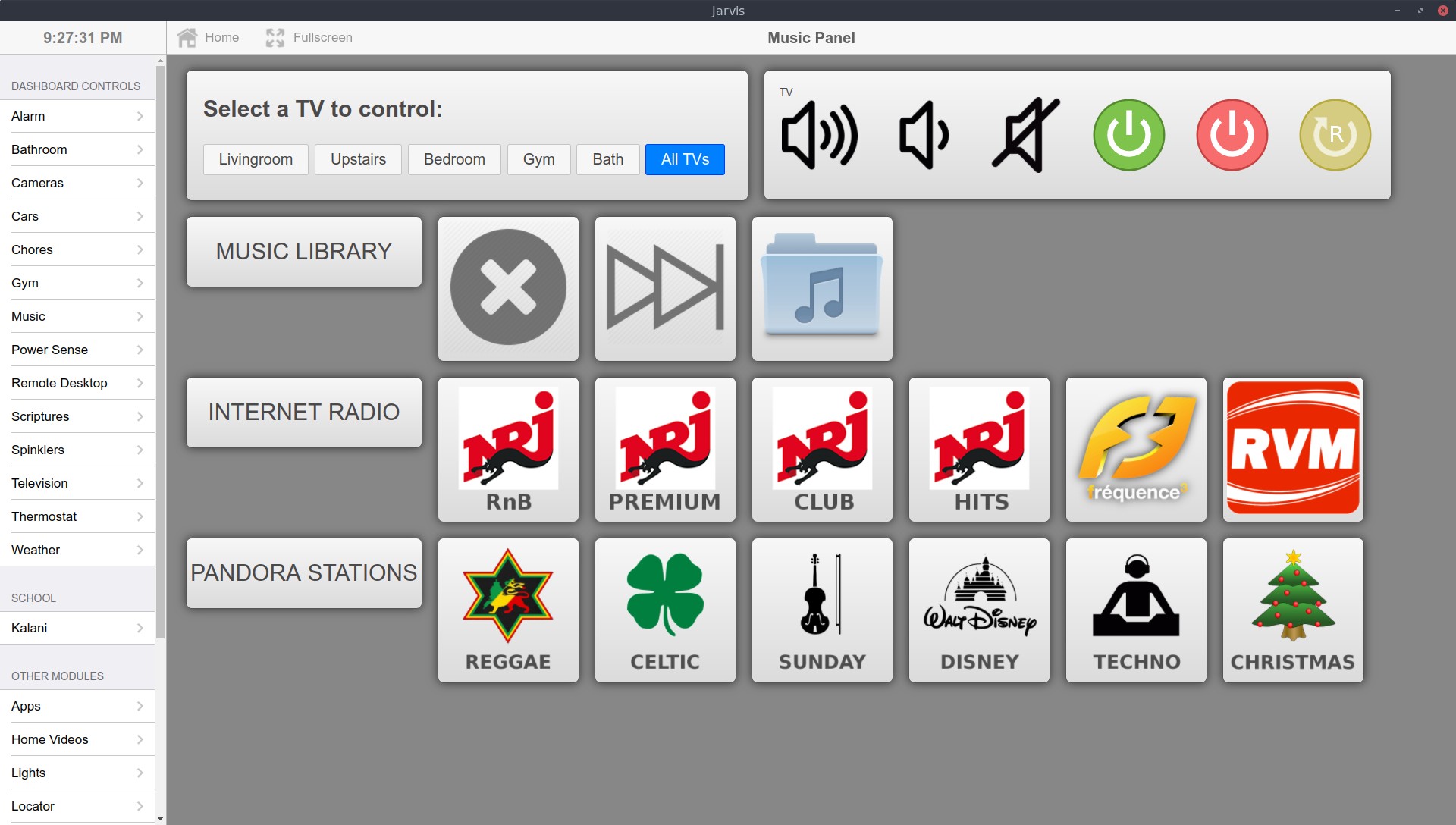 House-Wide Music Controls